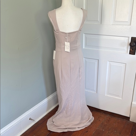 Show Me Your Mumu Weddings Elegant Beige Maxi Dress Size Medium - Picture 3 of 6